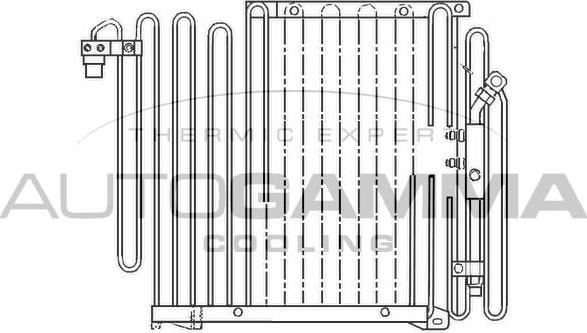 Autogamma 102572 - Конденсатор кондиционера autosila-amz.com