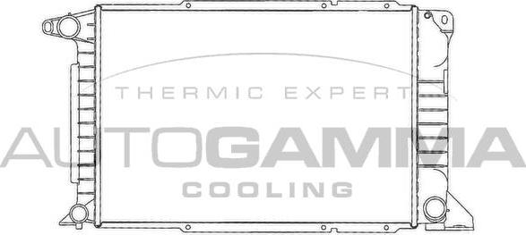 Autogamma 102092 - Радиатор, охлаждение двигателя autosila-amz.com