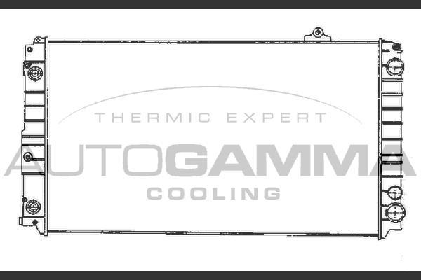 Autogamma 102027 - Радиатор, охлаждение двигателя autosila-amz.com