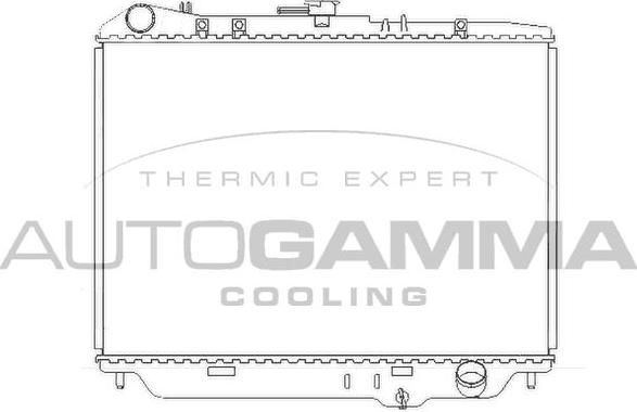 Autogamma 102127 - Радиатор, охлаждение двигателя autosila-amz.com