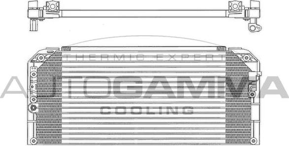 Autogamma 102801 - Конденсатор кондиционера autosila-amz.com