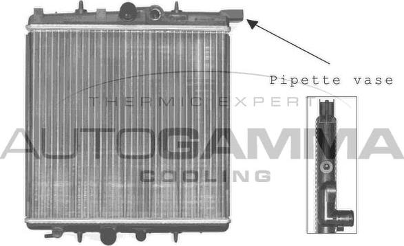 Autogamma 102883 - Радиатор, охлаждение двигателя autosila-amz.com