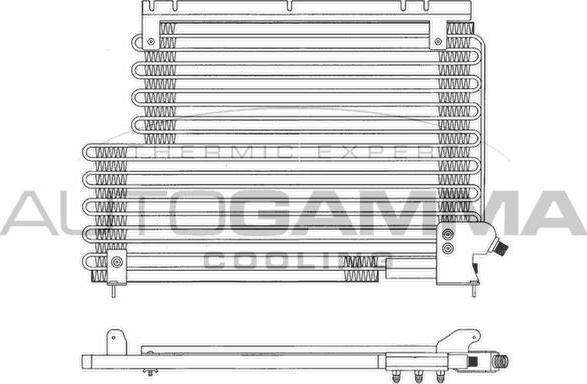 Autogamma 102833 - Конденсатор кондиционера autosila-amz.com