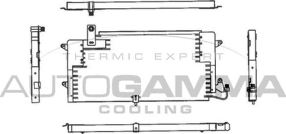 Autogamma 102821 - Конденсатор кондиционера autosila-amz.com