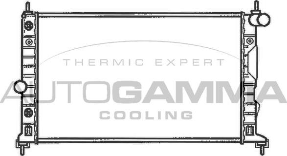 Autogamma 102304 - Радиатор, охлаждение двигателя autosila-amz.com