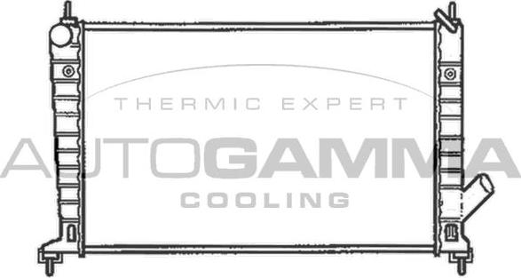 Autogamma 102301 - Радиатор, охлаждение двигателя autosila-amz.com