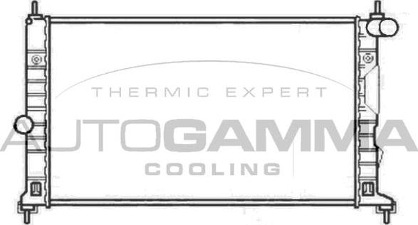 Autogamma 102303 - Радиатор, охлаждение двигателя autosila-amz.com