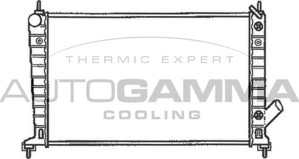 Autogamma 102302 - Радиатор, охлаждение двигателя autosila-amz.com