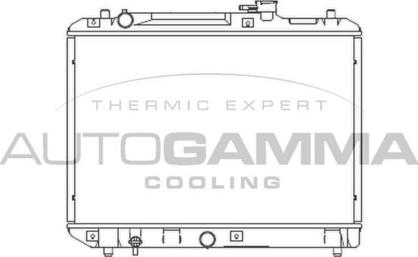 Autogamma 102320 - Радиатор, охлаждение двигателя autosila-amz.com