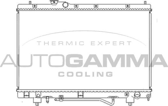 Autogamma 102371 - Радиатор, охлаждение двигателя autosila-amz.com