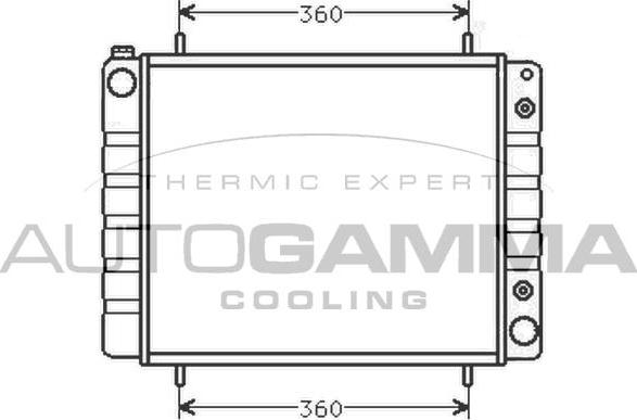 Autogamma 102290 - Радиатор, охлаждение двигателя autosila-amz.com
