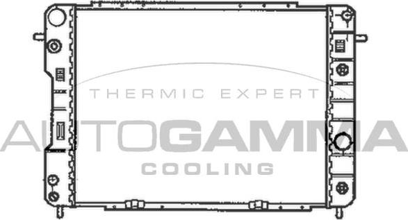 Autogamma 102259 - Радиатор, охлаждение двигателя autosila-amz.com
