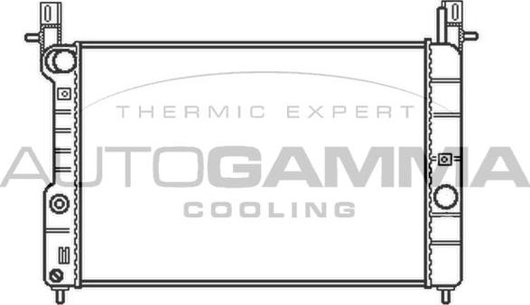 Autogamma 102255 - Радиатор, охлаждение двигателя autosila-amz.com