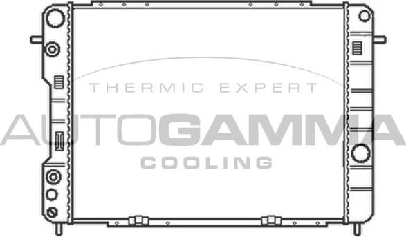 Autogamma 102258 - Радиатор, охлаждение двигателя autosila-amz.com