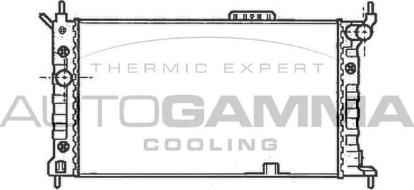 Autogamma 102217 - Радиатор, охлаждение двигателя autosila-amz.com