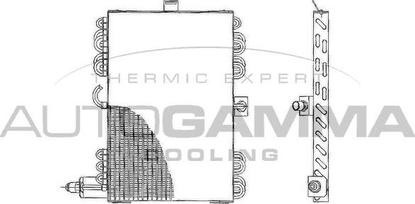 Autogamma 102753 - Конденсатор кондиционера autosila-amz.com