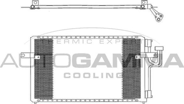 Autogamma 102708 - Конденсатор кондиционера autosila-amz.com