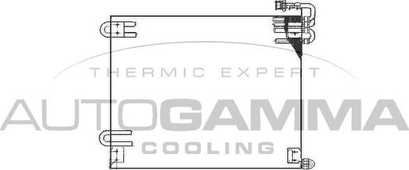 Autogamma 102733 - Конденсатор кондиционера autosila-amz.com