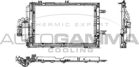 Autogamma 102737 - Конденсатор кондиционера autosila-amz.com