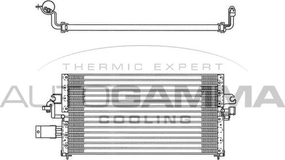 Autogamma 102725 - Конденсатор кондиционера autosila-amz.com