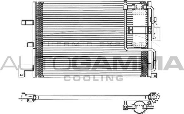 Autogamma 102776 - Конденсатор кондиционера autosila-amz.com