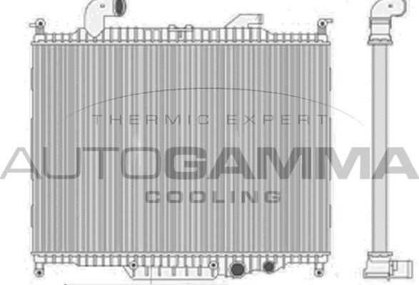 Autogamma 107991 - Радиатор, охлаждение двигателя autosila-amz.com