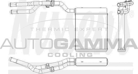 Autogamma 107998 - Теплообменник, отопление салона autosila-amz.com