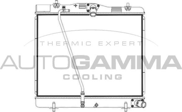 Autogamma 107969 - Радиатор, охлаждение двигателя autosila-amz.com