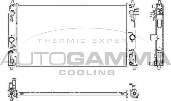 Autogamma 107985 - Радиатор, охлаждение двигателя autosila-amz.com