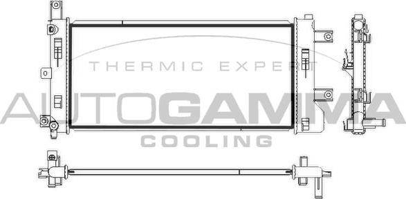 Autogamma 107981 - Радиатор, охлаждение двигателя autosila-amz.com