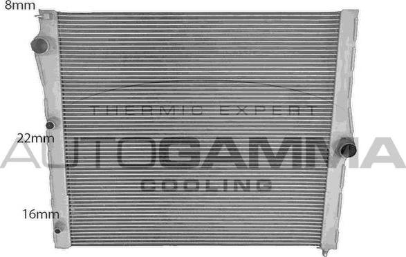 Autogamma 107935 - Радиатор, охлаждение двигателя autosila-amz.com