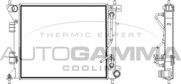 Autogamma 107930 - Радиатор, охлаждение двигателя autosila-amz.com