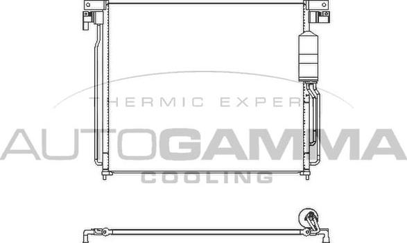 Autogamma 107431 - Конденсатор кондиционера autosila-amz.com