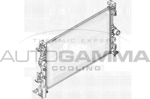 Autogamma 107594 - Радиатор, охлаждение двигателя autosila-amz.com