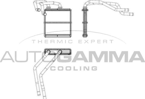 Autogamma 107516 - Теплообменник, отопление салона autosila-amz.com