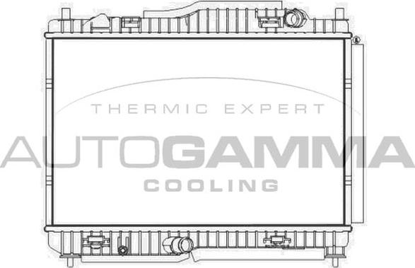 Autogamma 107581 - Радиатор, охлаждение двигателя autosila-amz.com