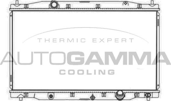 Autogamma 107578 - Радиатор, охлаждение двигателя autosila-amz.com