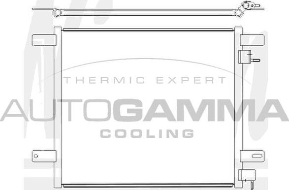 Autogamma 107654 - Конденсатор кондиционера autosila-amz.com