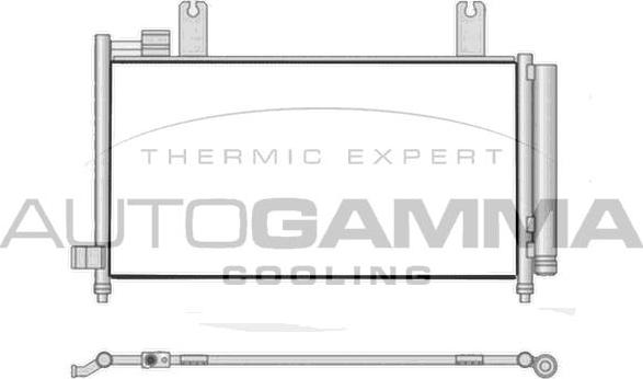 Autogamma 107657 - Конденсатор кондиционера autosila-amz.com