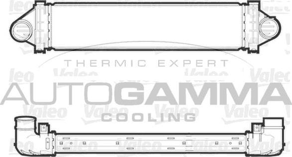 Autogamma 107667 - Интеркулер, теплообменник турбины autosila-amz.com