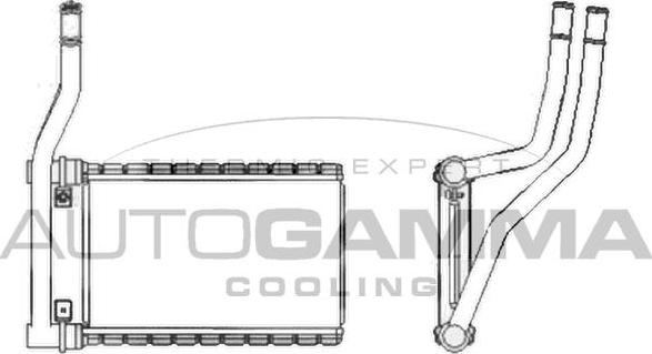 Autogamma 107632 - Теплообменник, отопление салона autosila-amz.com