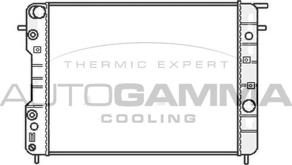 Autogamma 107046 - Радиатор, охлаждение двигателя autosila-amz.com