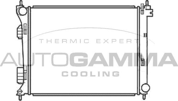 Autogamma 107069 - Радиатор, охлаждение двигателя autosila-amz.com