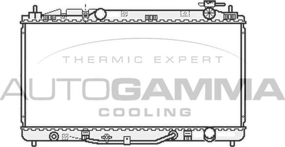 Autogamma 107061 - Радиатор, охлаждение двигателя autosila-amz.com