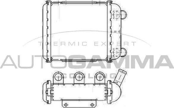 Autogamma 107006 - Радиатор, охлаждение двигателя autosila-amz.com