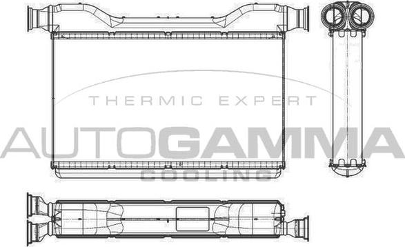 Autogamma 107014 - Теплообменник, отопление салона autosila-amz.com