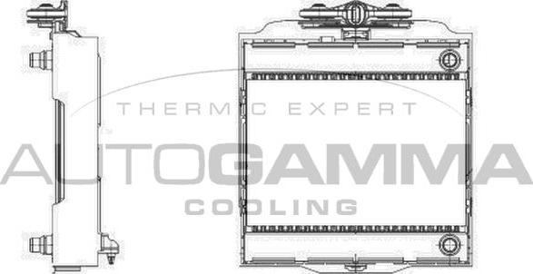 Autogamma 107010 - Радиатор, охлаждение двигателя autosila-amz.com