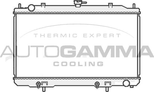 Autogamma 107018 - Радиатор, охлаждение двигателя autosila-amz.com