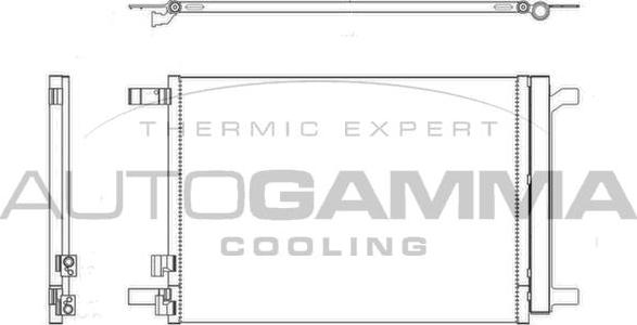 Autogamma 107140 - Конденсатор кондиционера autosila-amz.com