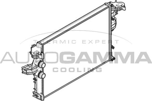 Autogamma 107142 - Радиатор, охлаждение двигателя autosila-amz.com